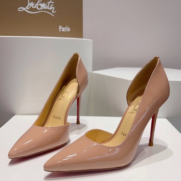 Christian Louboutin Tan Heels with Stiletto Design